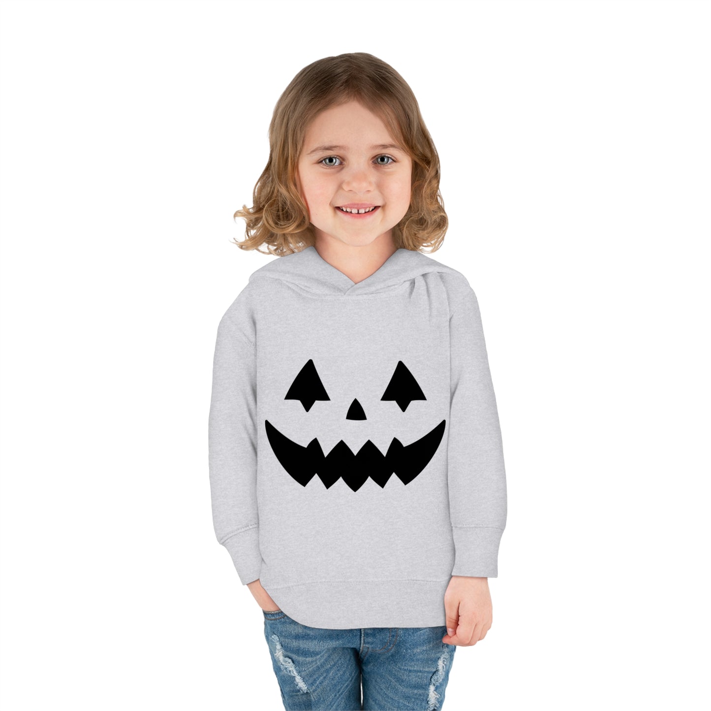 Pumpkin Face Toddler Pullover Fleece Hoodie