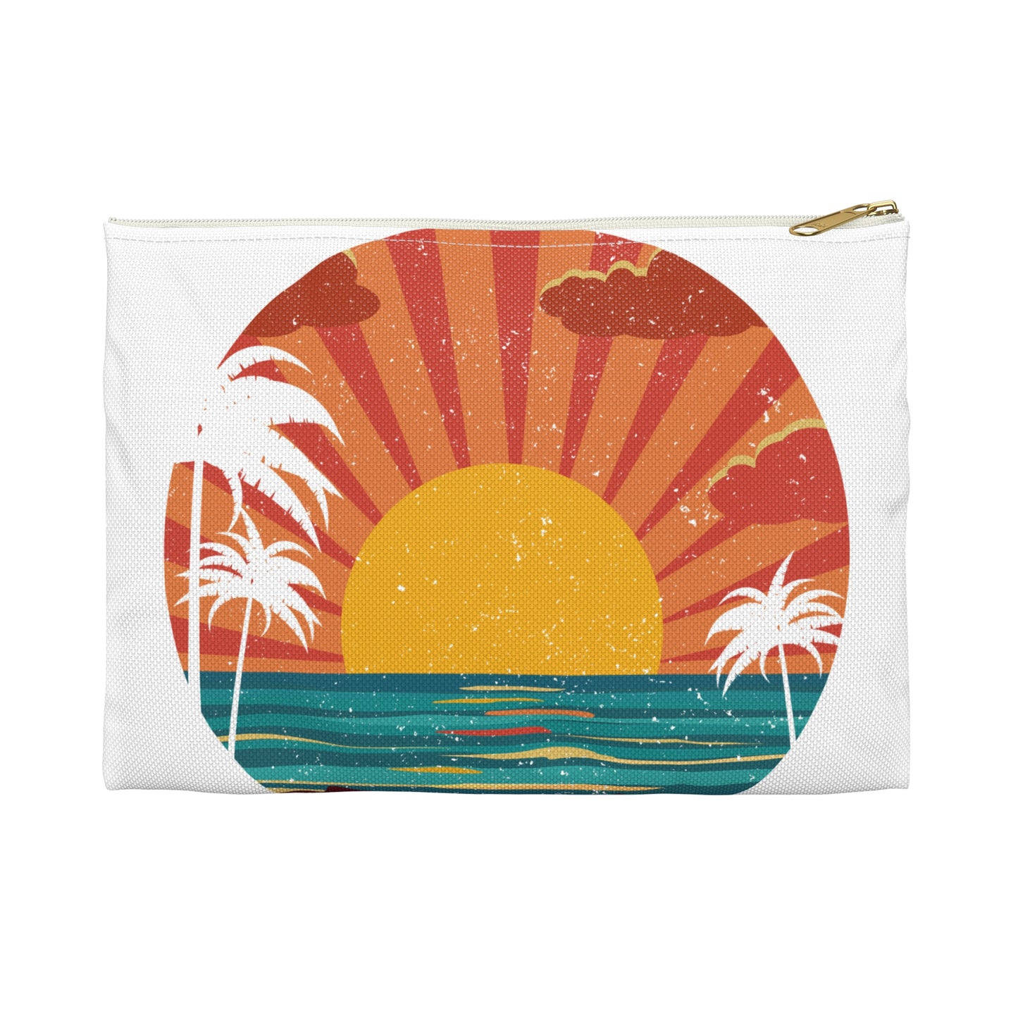 Sunset White Accessory Pouch