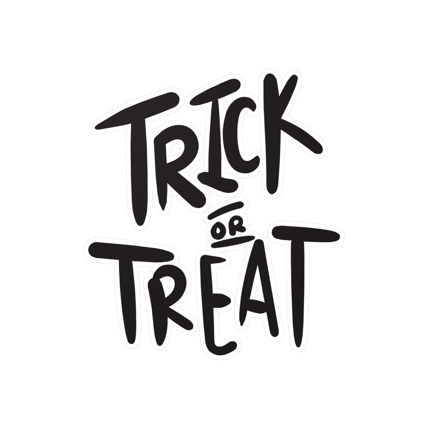 "Trick or Treat" Kiss-Cut Vinyl Decal