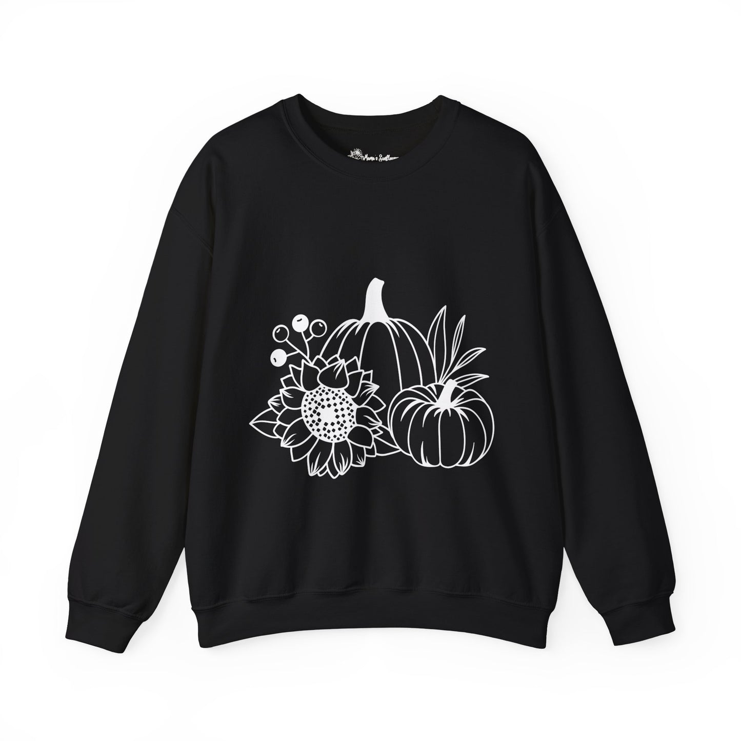 Pumpkin and Sunflowers Unisex Heavy Blend™ Crewneck Sweatshirt