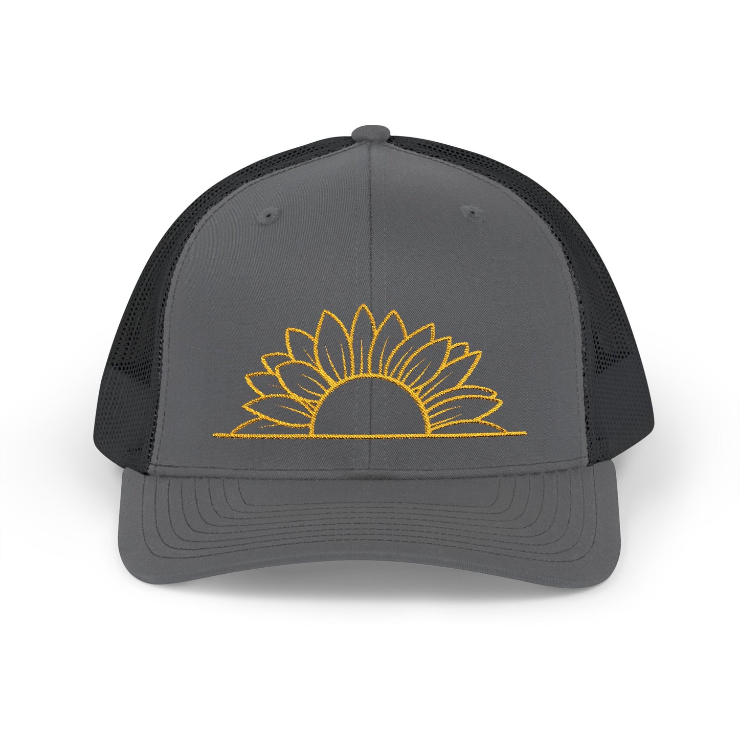 Half a Sunflower Snapback Trucker Cap