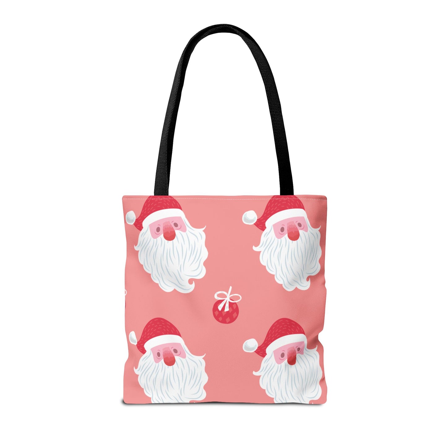 Pink Santa Repeat Tote Bag