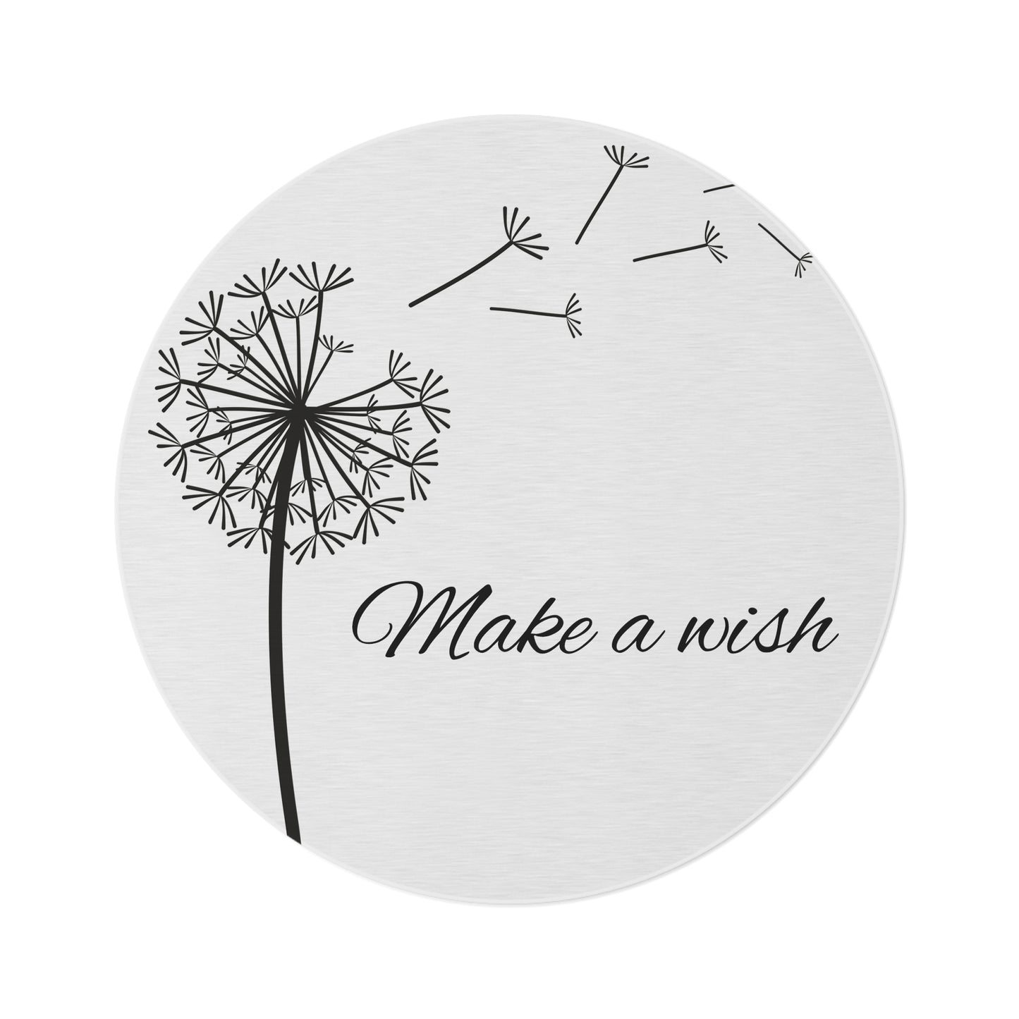 Make a Wish White Round Rug