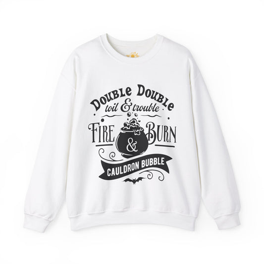 "Double Double Toil & Trouble" Unisex Heavy Blend™ Crewneck Sweatshirt