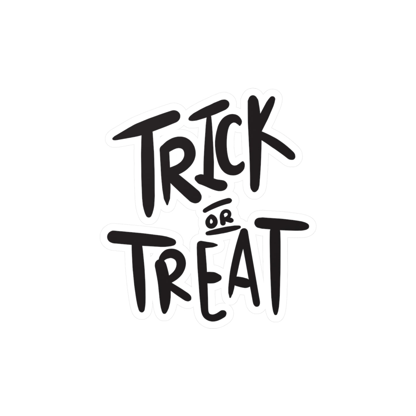 "Trick or Treat" Kiss-Cut Vinyl Decal