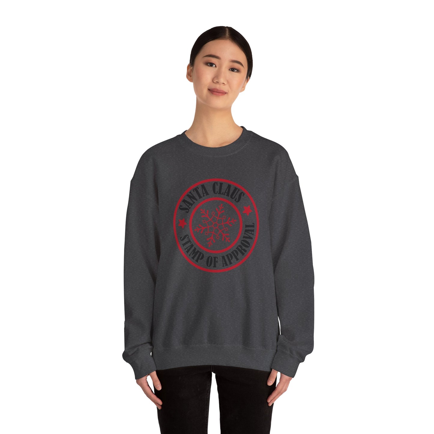 "Santa Claus Stamp of Approval" Unisex Heavy Blend™ Crewneck Sweatshirt