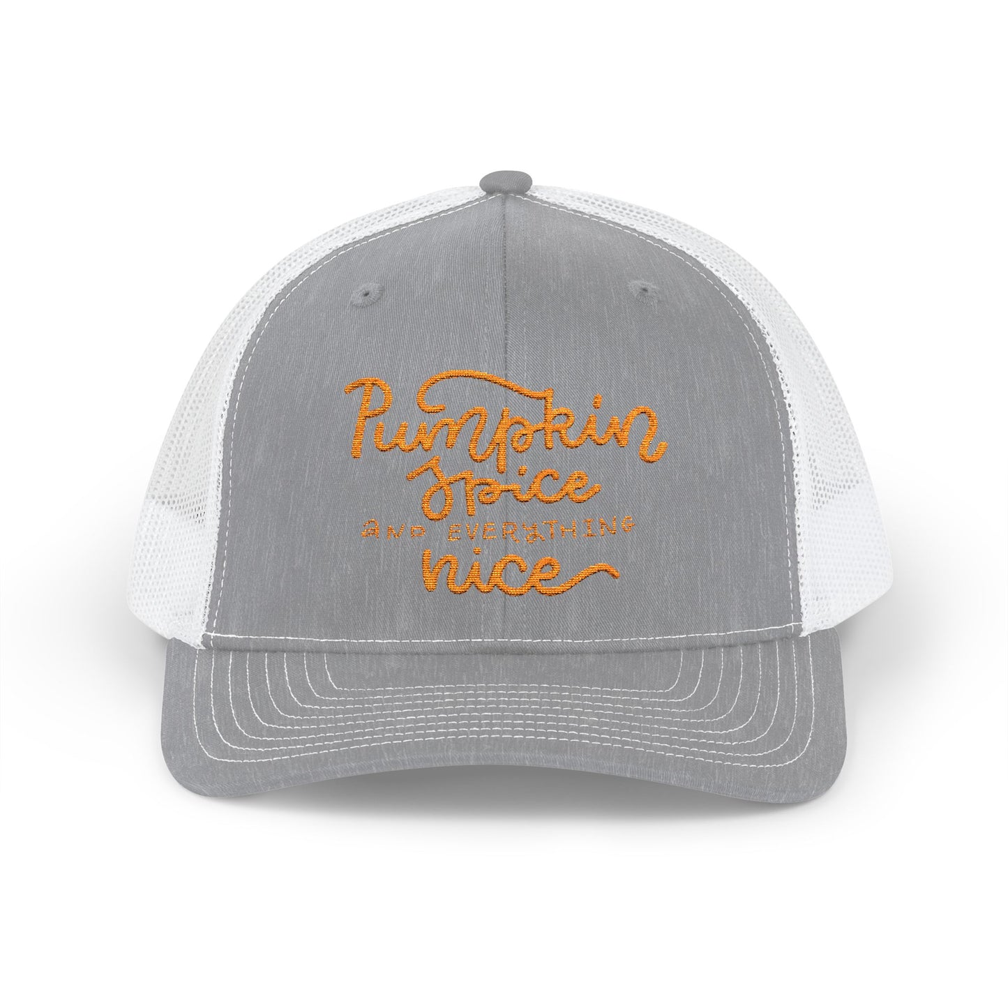 Pumpkin Spice and Everything Nice Snapback Trucker Cap