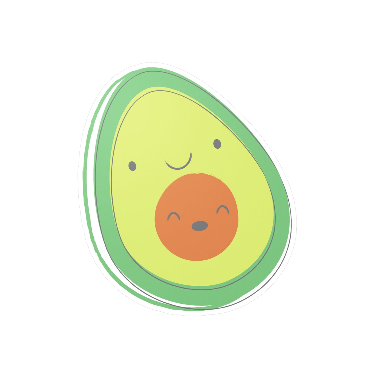 Pregnant Avocado Kiss-Cut Vinyl Decal