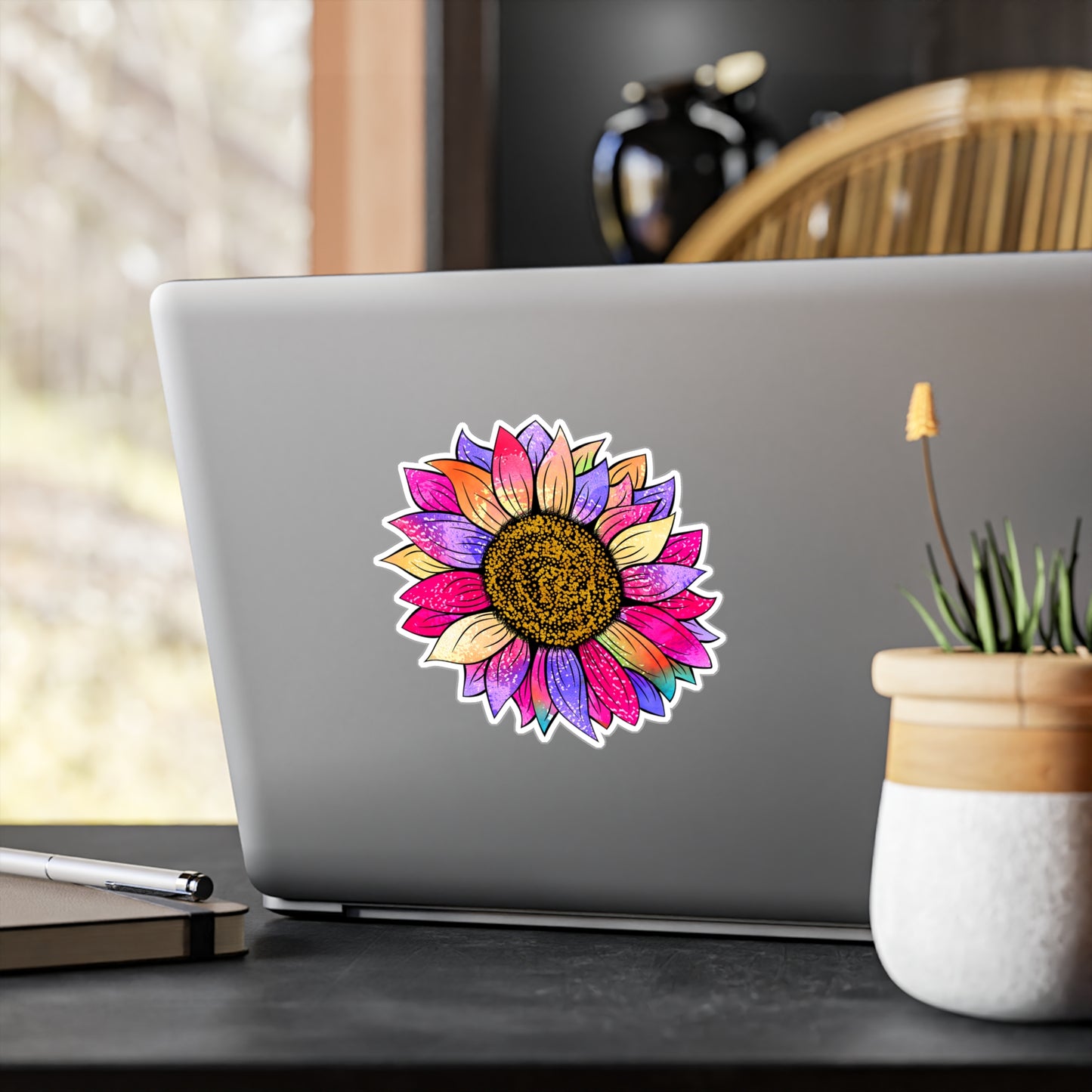 Colorful Sunflower Kiss-Cut Vinyl Decal