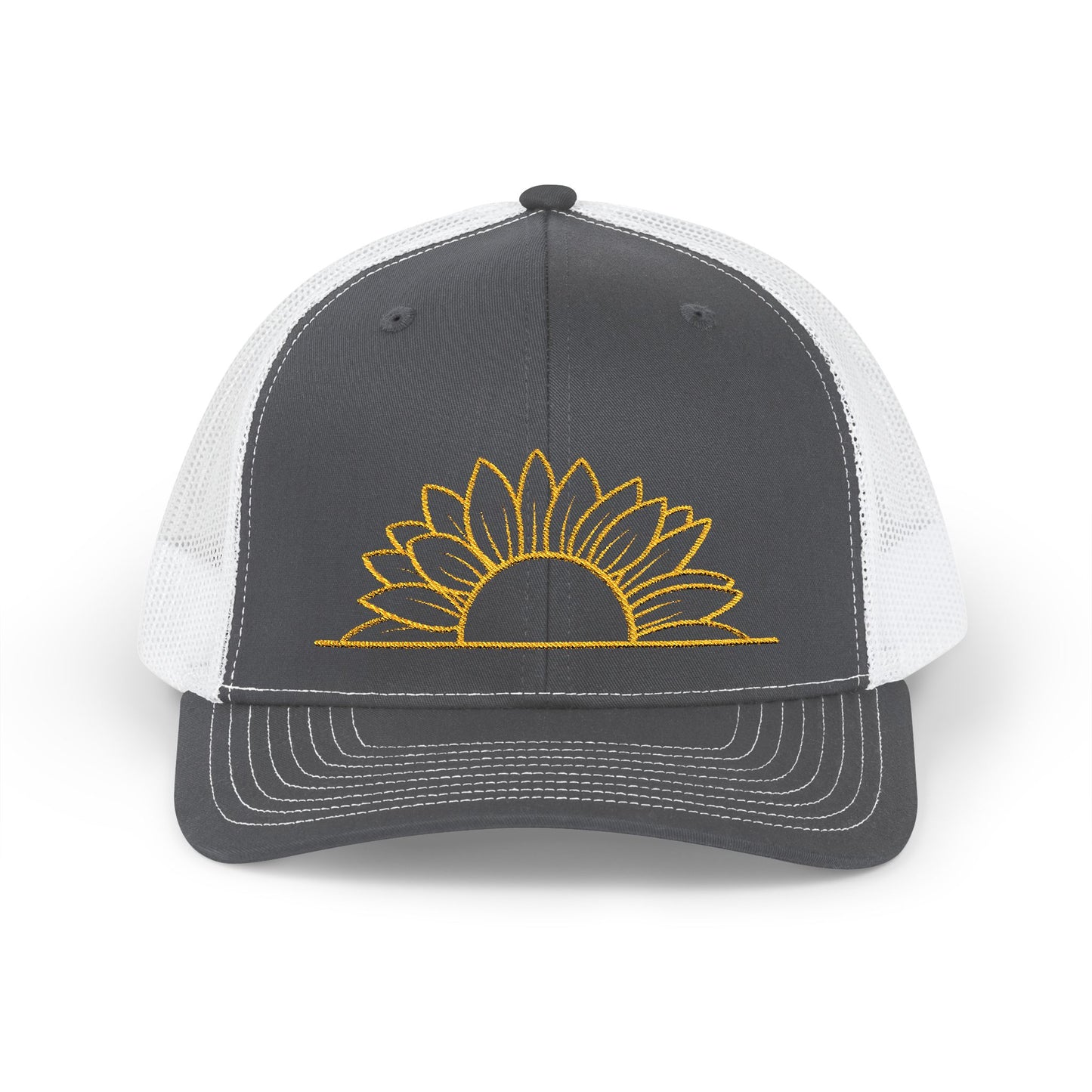 Half a Sunflower Snapback Trucker Cap