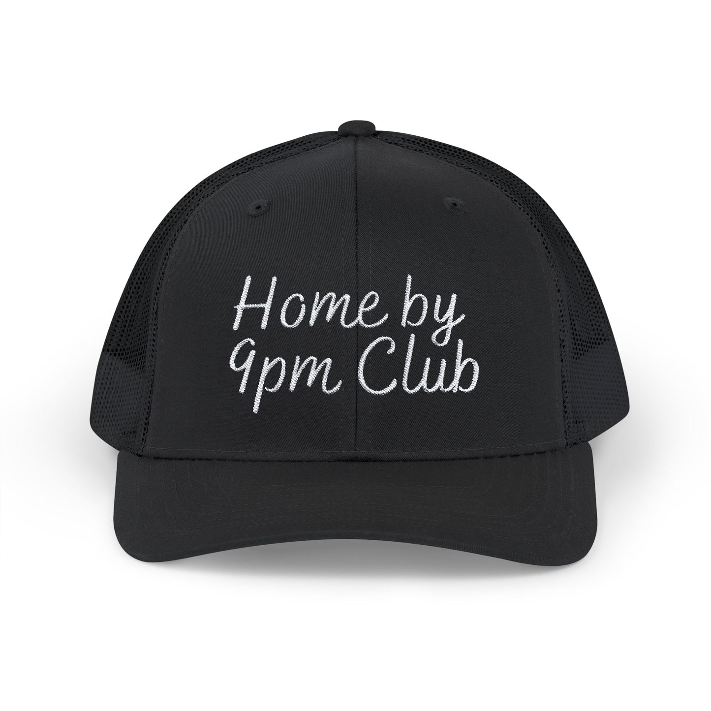 Home by 9pm Club Snapback Trucker Cap