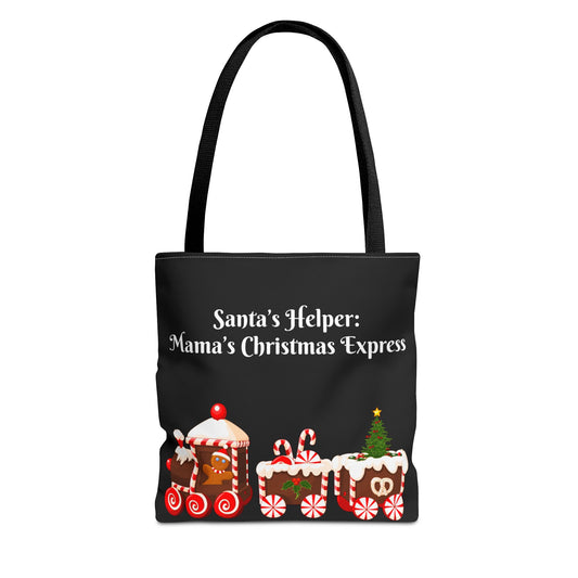 "Santa's Helper: Mama's Christmas Express" Tote Bag