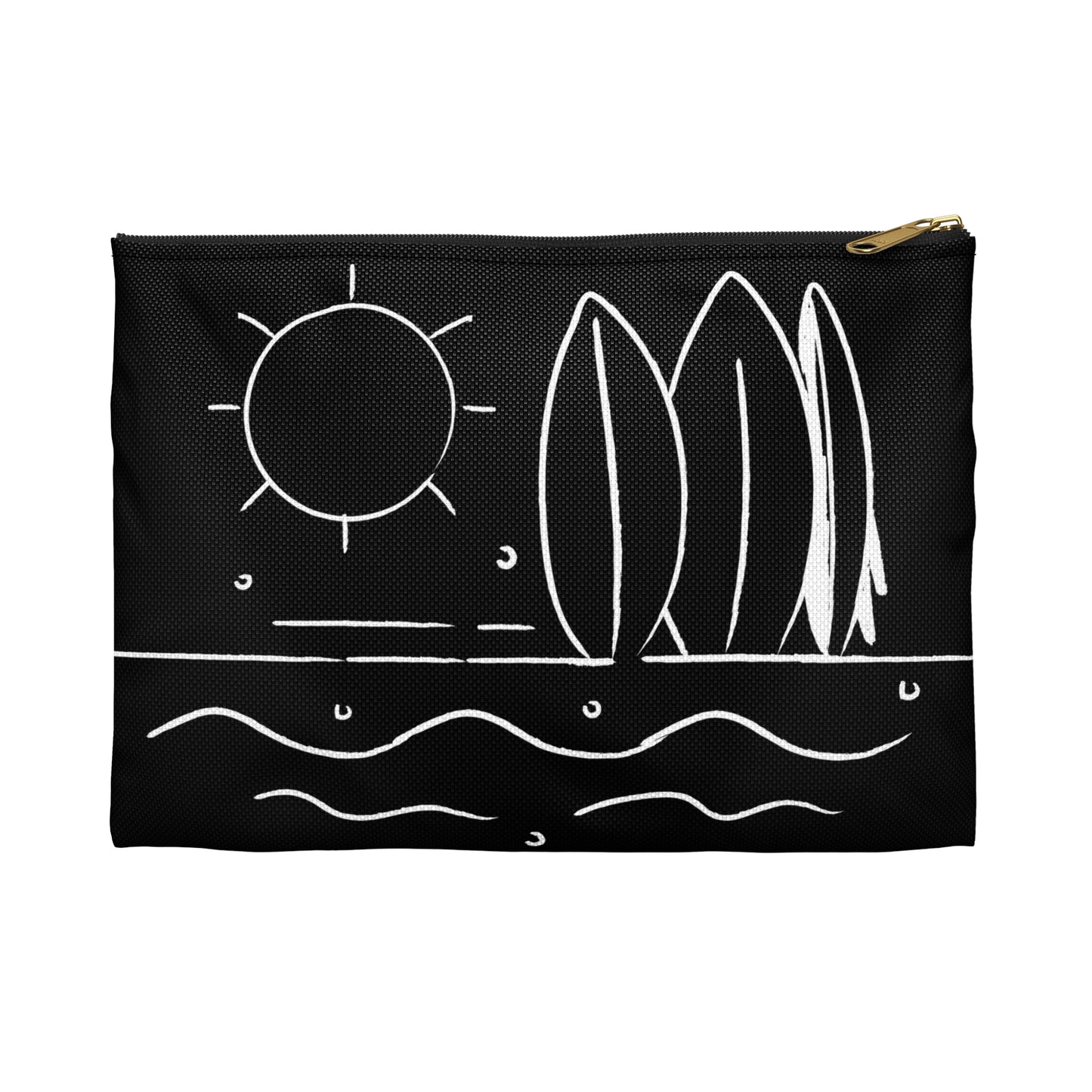 "Beachy" Black Accessory Pouch