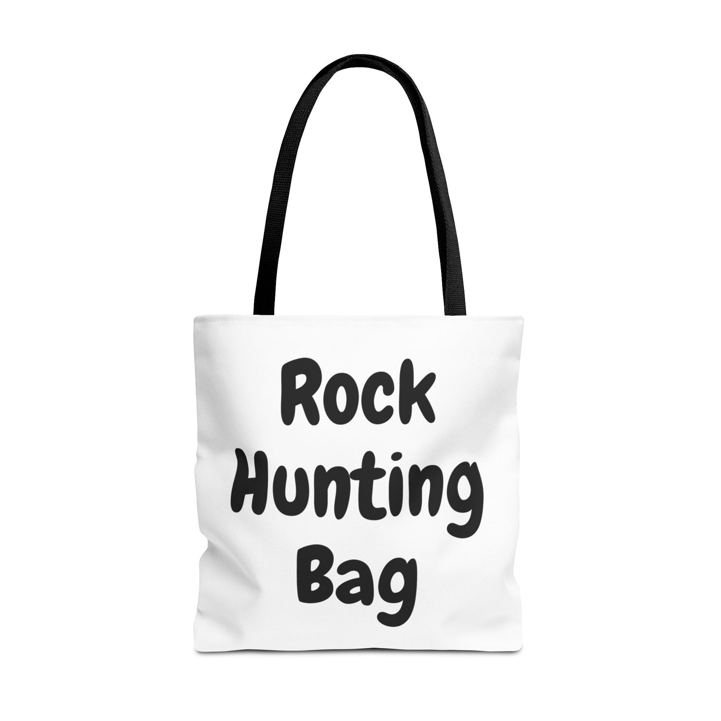 "Rock Hunting Bag" White Tote