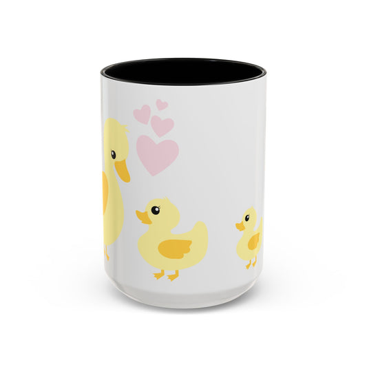 Mama and Three Ducklings Coffee Mug