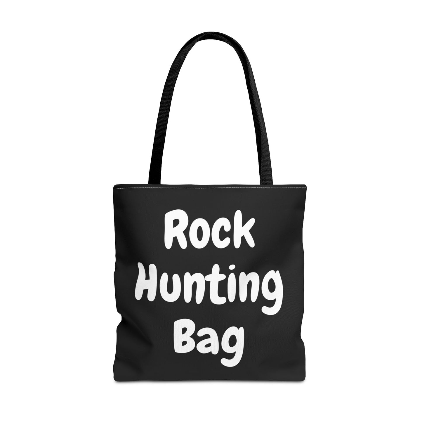 "Rock Hunting Bag" Black Tote