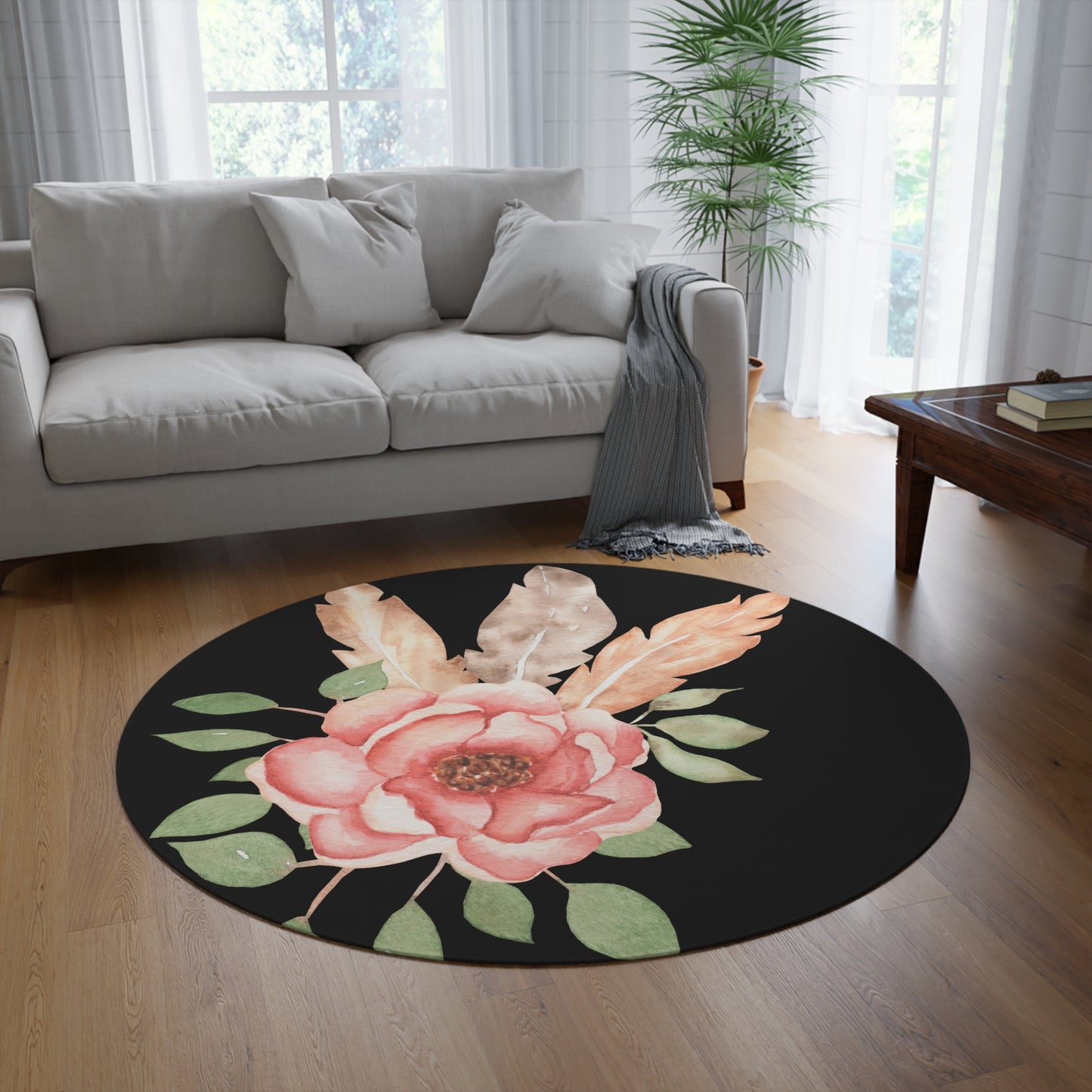 Rose Round Rug