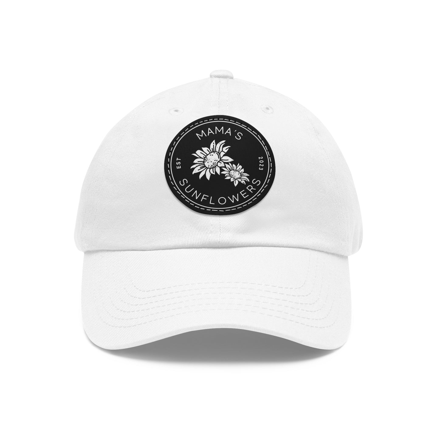 Mamas Sunflowers Leather Patch Hat