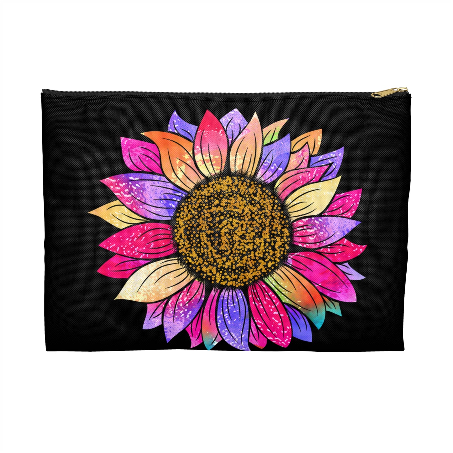 Little Colorful Sunflower Accessory Pouch