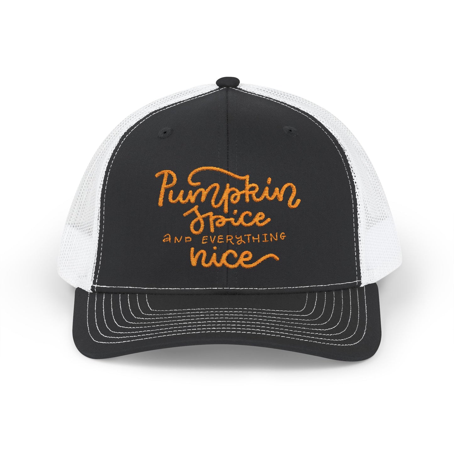 Pumpkin Spice and Everything Nice Snapback Trucker Cap