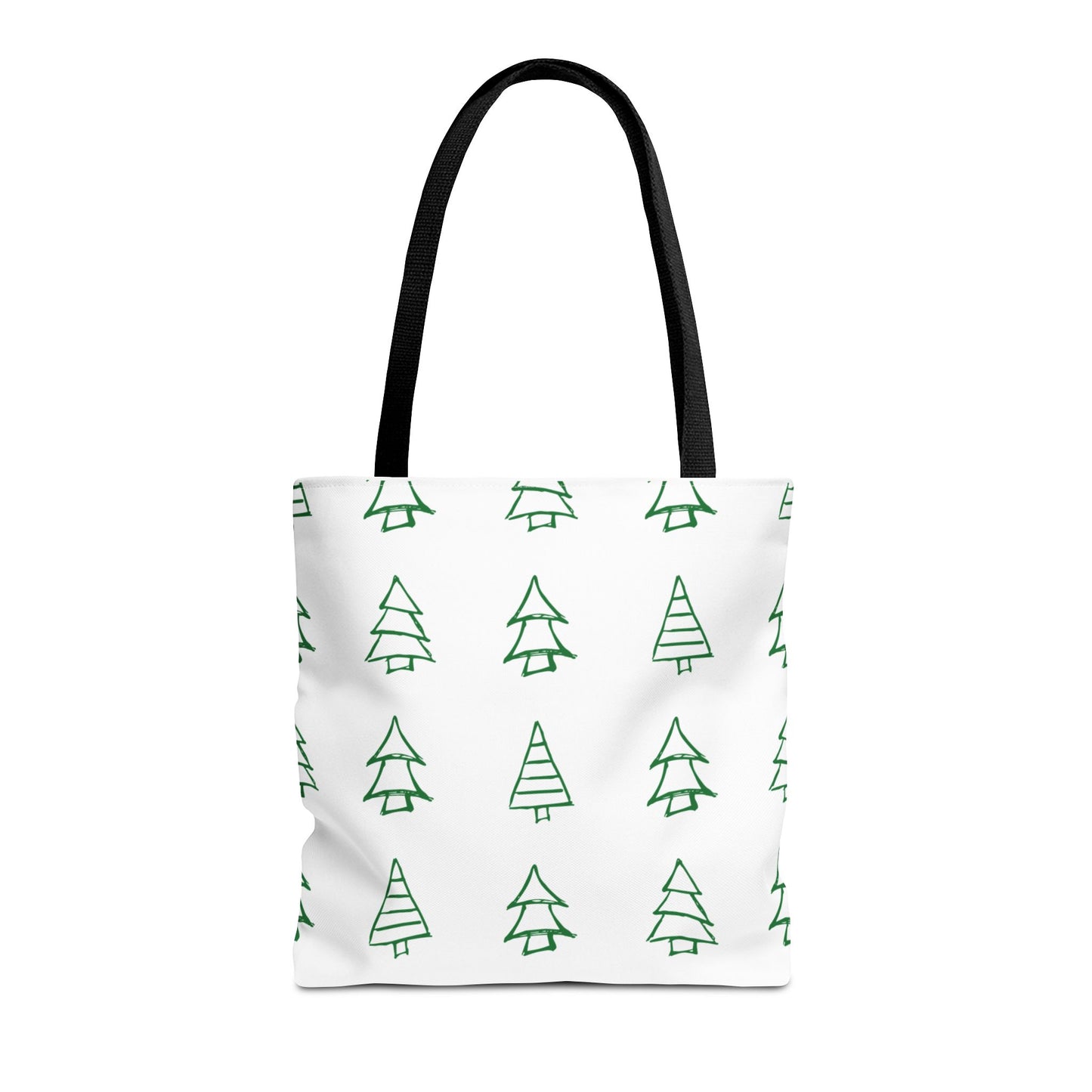 Christmas Tree White Tote Bag