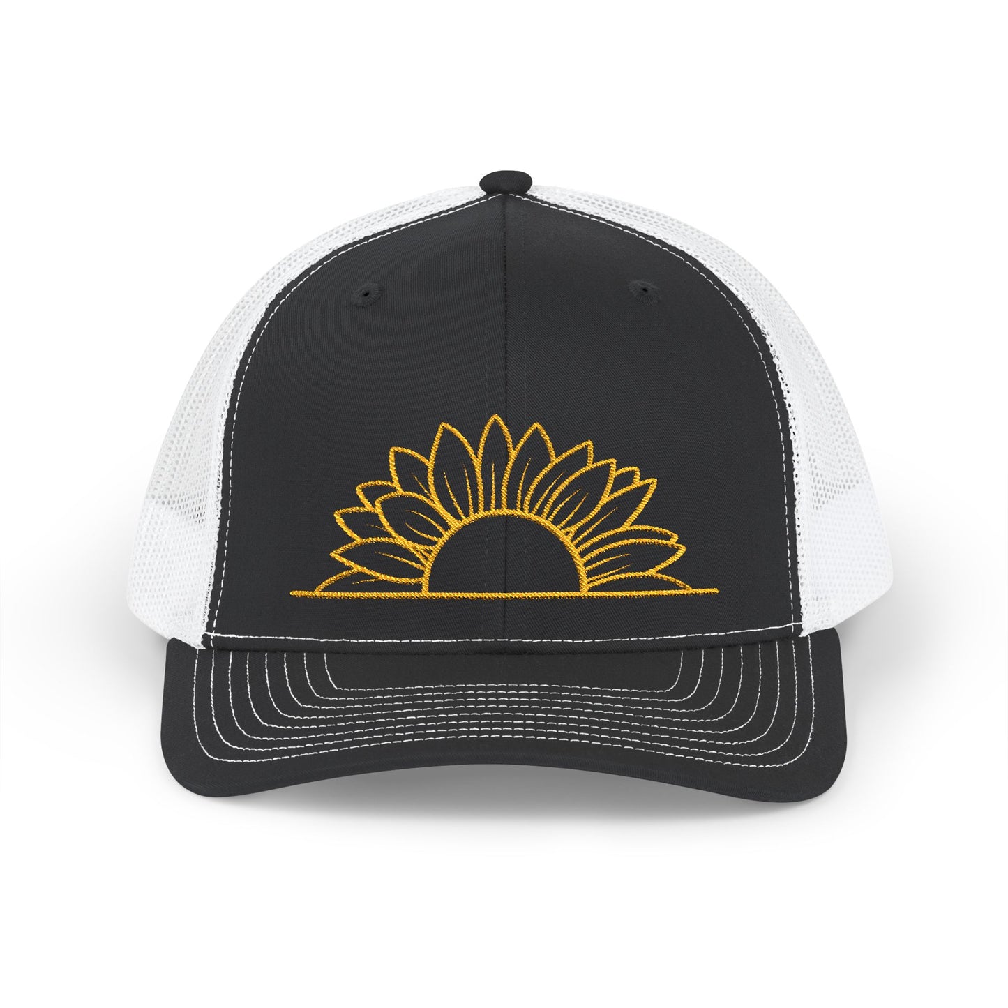 Half a Sunflower Snapback Trucker Cap