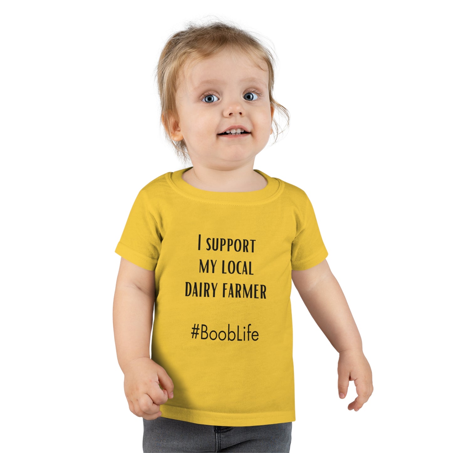 I Support My Local Dairy Farmer Toddler T-shirt