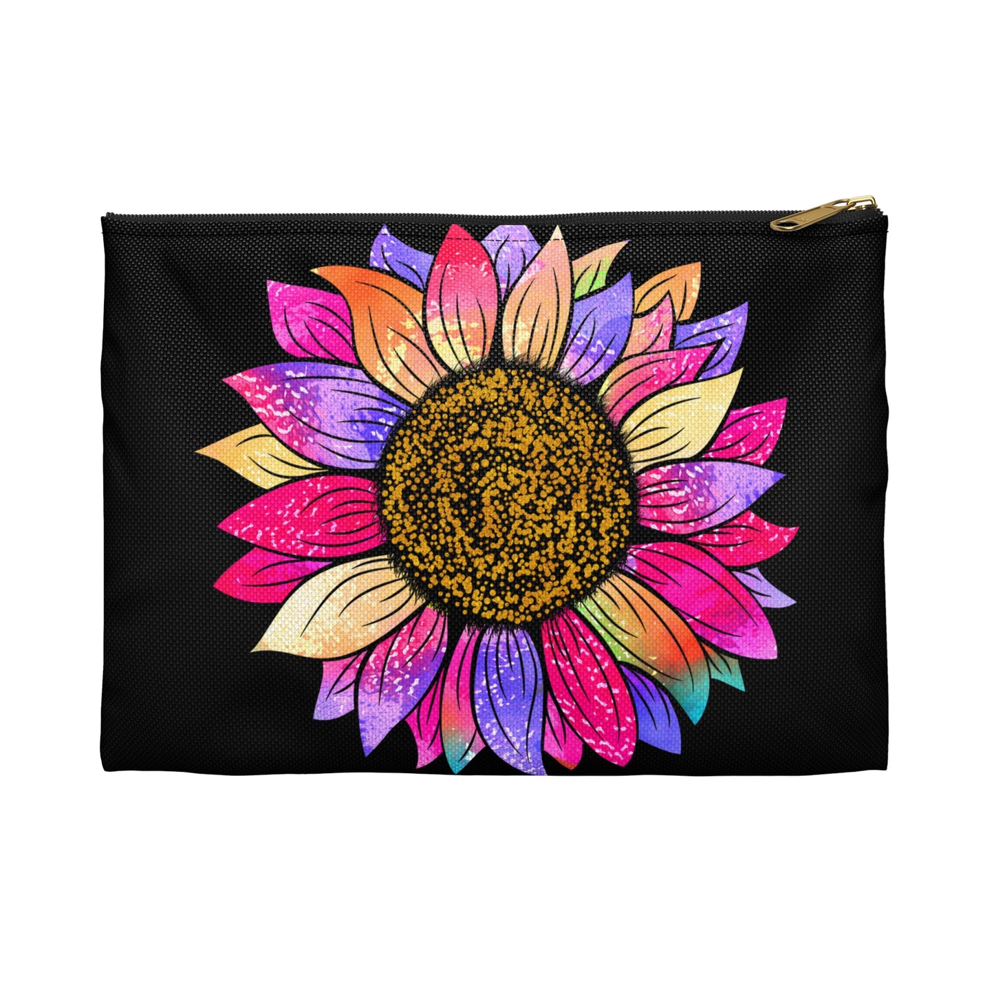 Little Colorful Sunflower Accessory Pouch