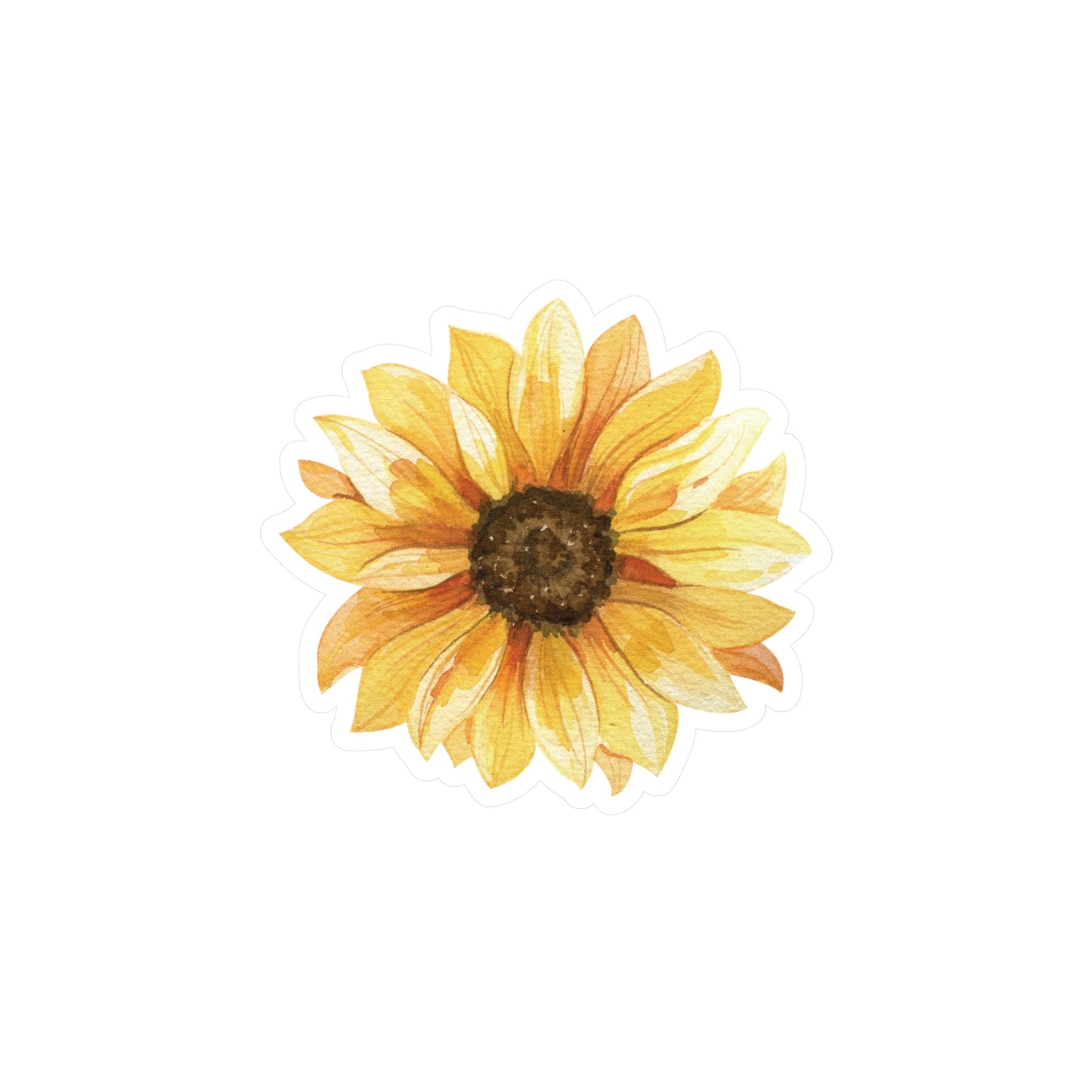 Single Sunflower Kiss-Cut Vinyl Decal