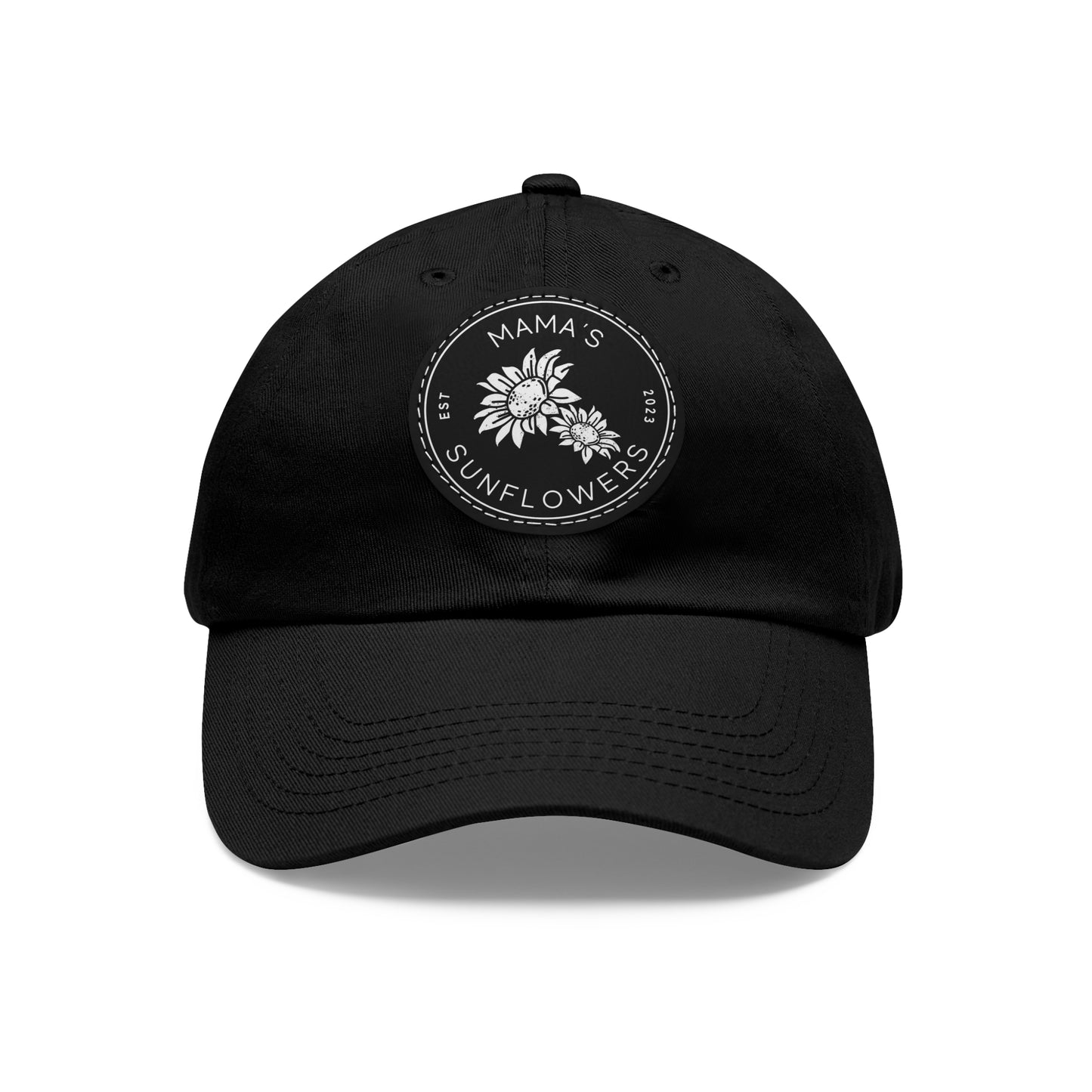 Mamas Sunflowers Leather Patch Hat