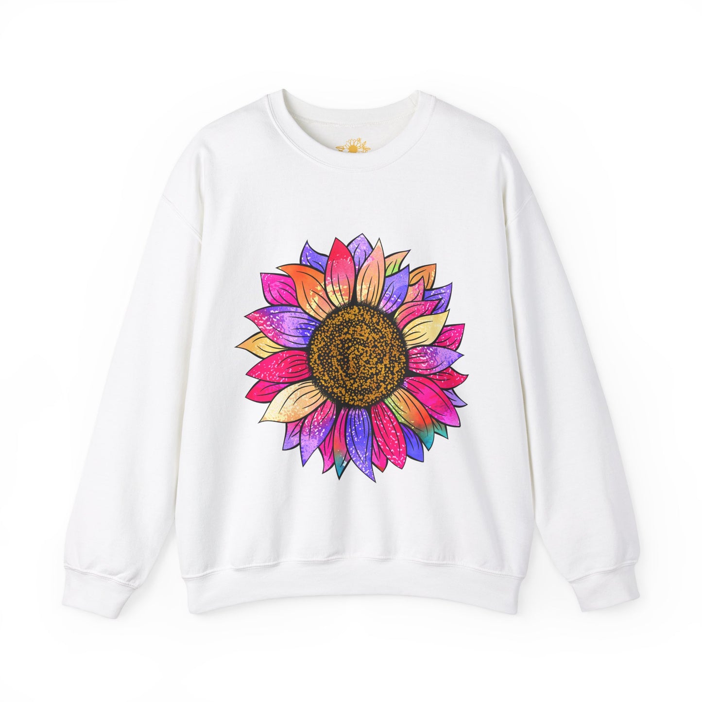 Colorful Sunflower Unisex Heavy Blend™ Crewneck Sweatshirt