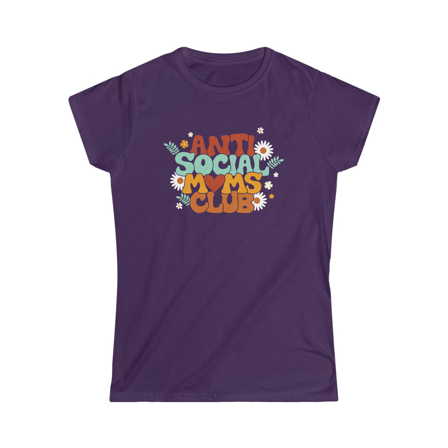 Anti Social Moms Club Women's Softstyle Tee