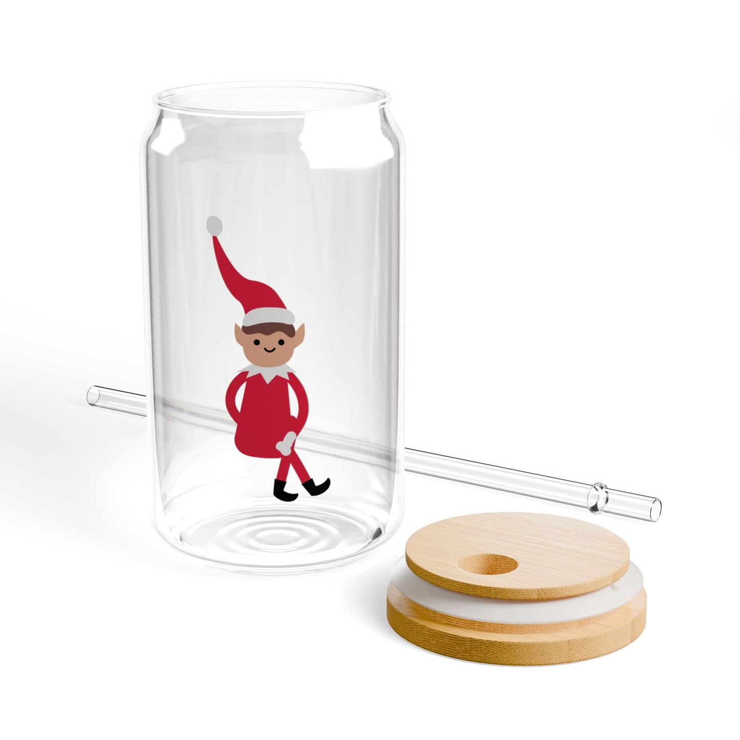 Elf on the Shelf Sipper Glass, 16oz