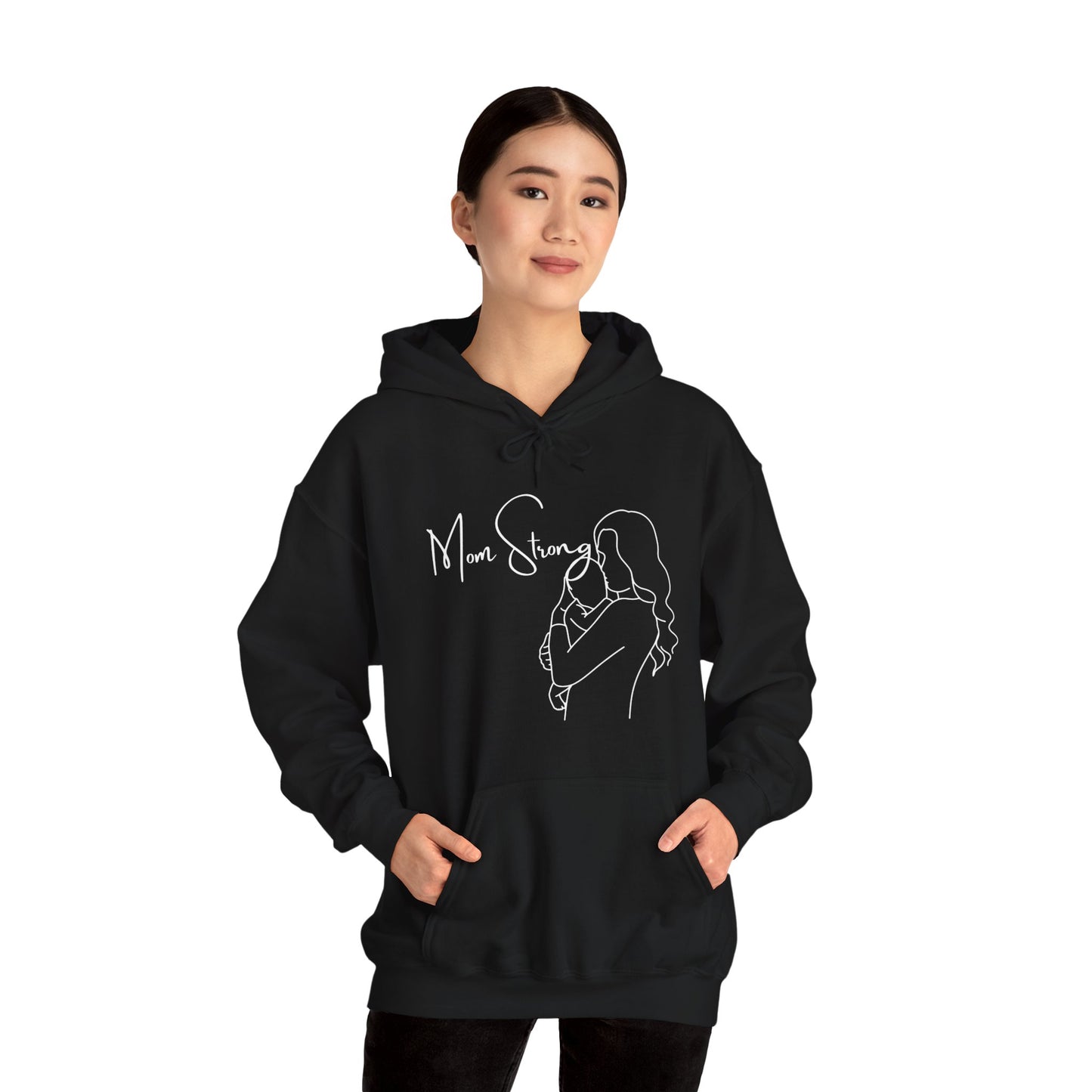 Mom Strong Hooded Sweatshirt