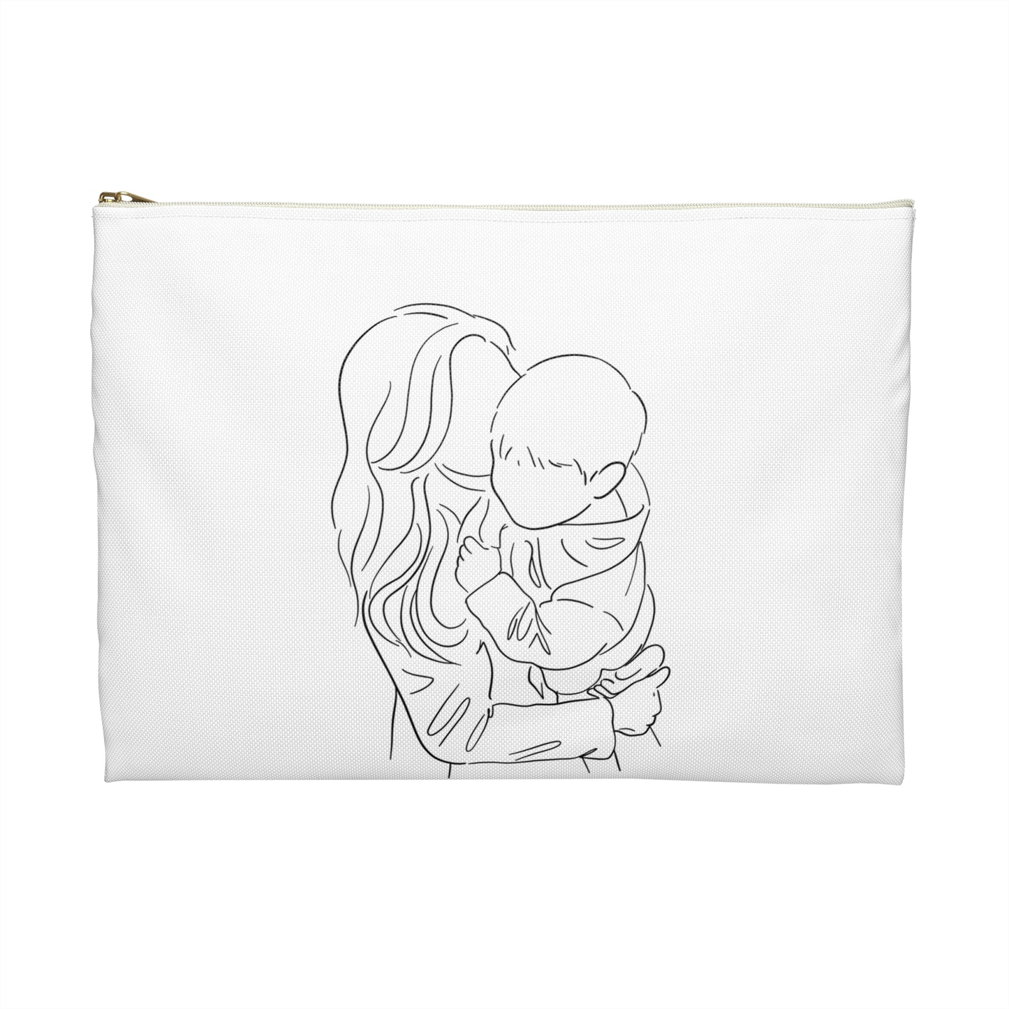 "Mom Things" White Accessory Pouch