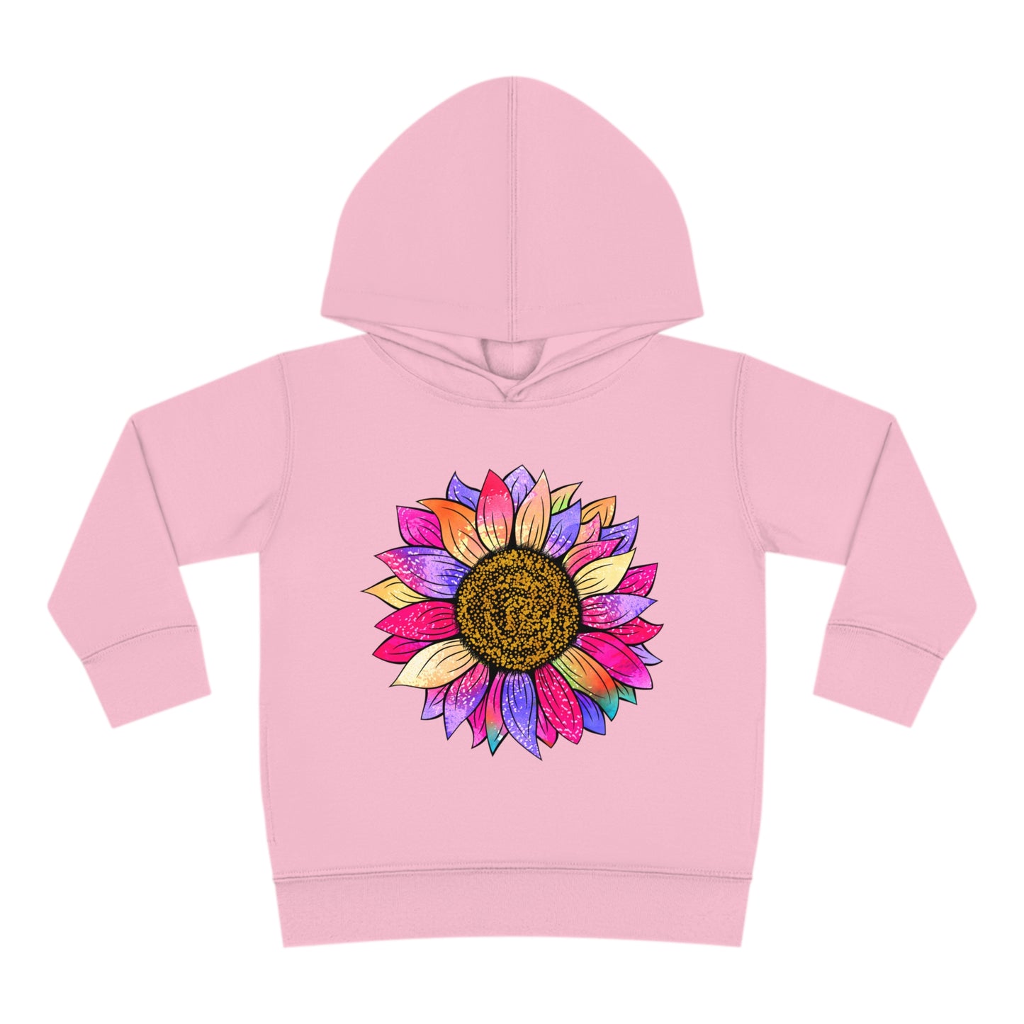 Colorful Sunflower Toddler Pullover Fleece Hoodie