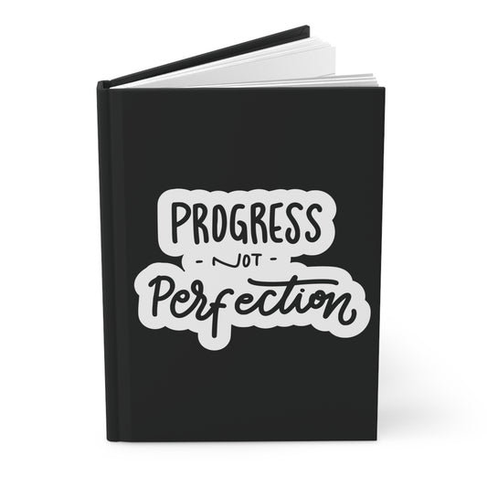 "Progress Not Perfection" Hardcover Journal Matte